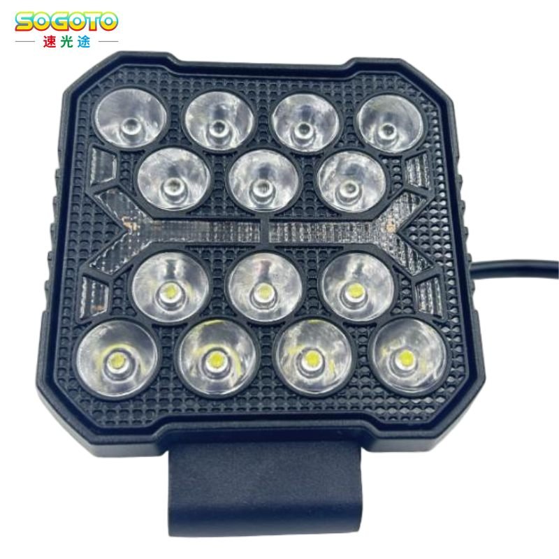 Flowing Square 14 beads LED Motorcycle Working Light 2