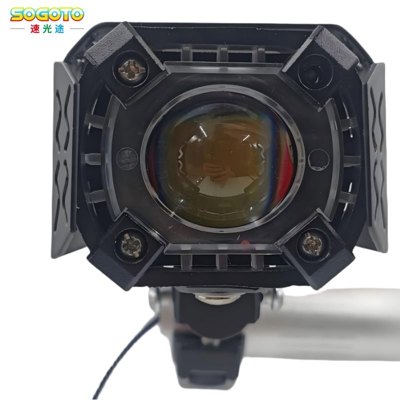 Mech monocular led motorcycle front spotlight