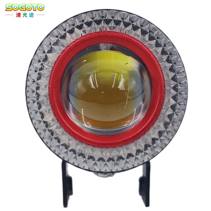 Turbofan mini cannon led motorcycle front spotlight