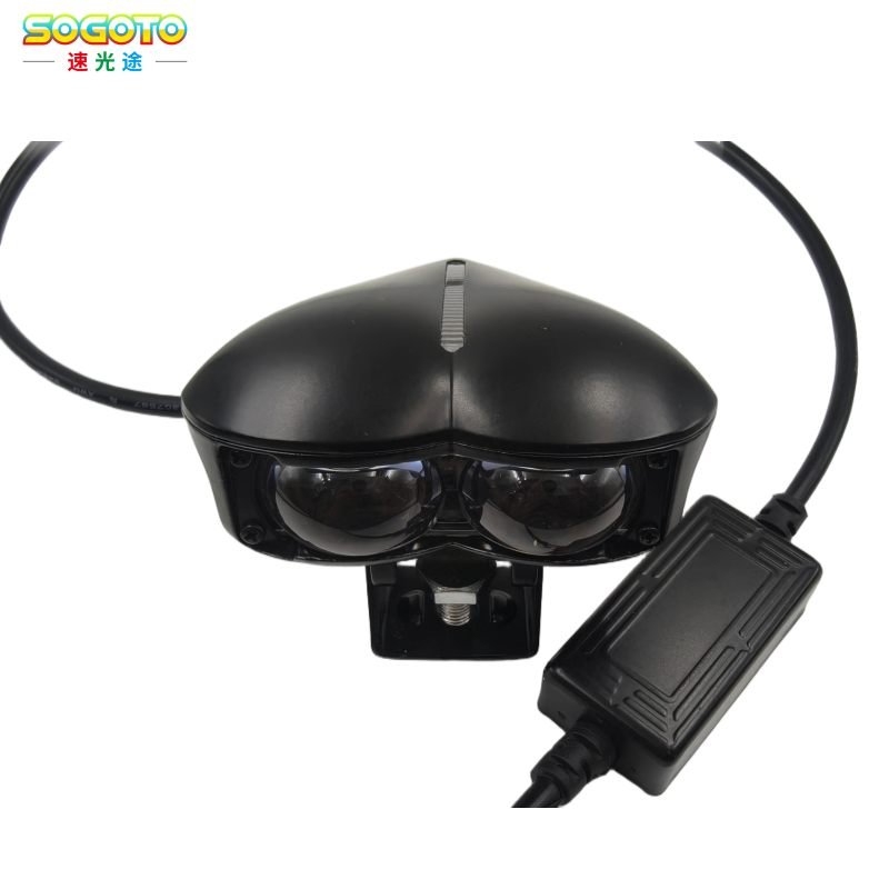 heart led motorcycle front spotlight